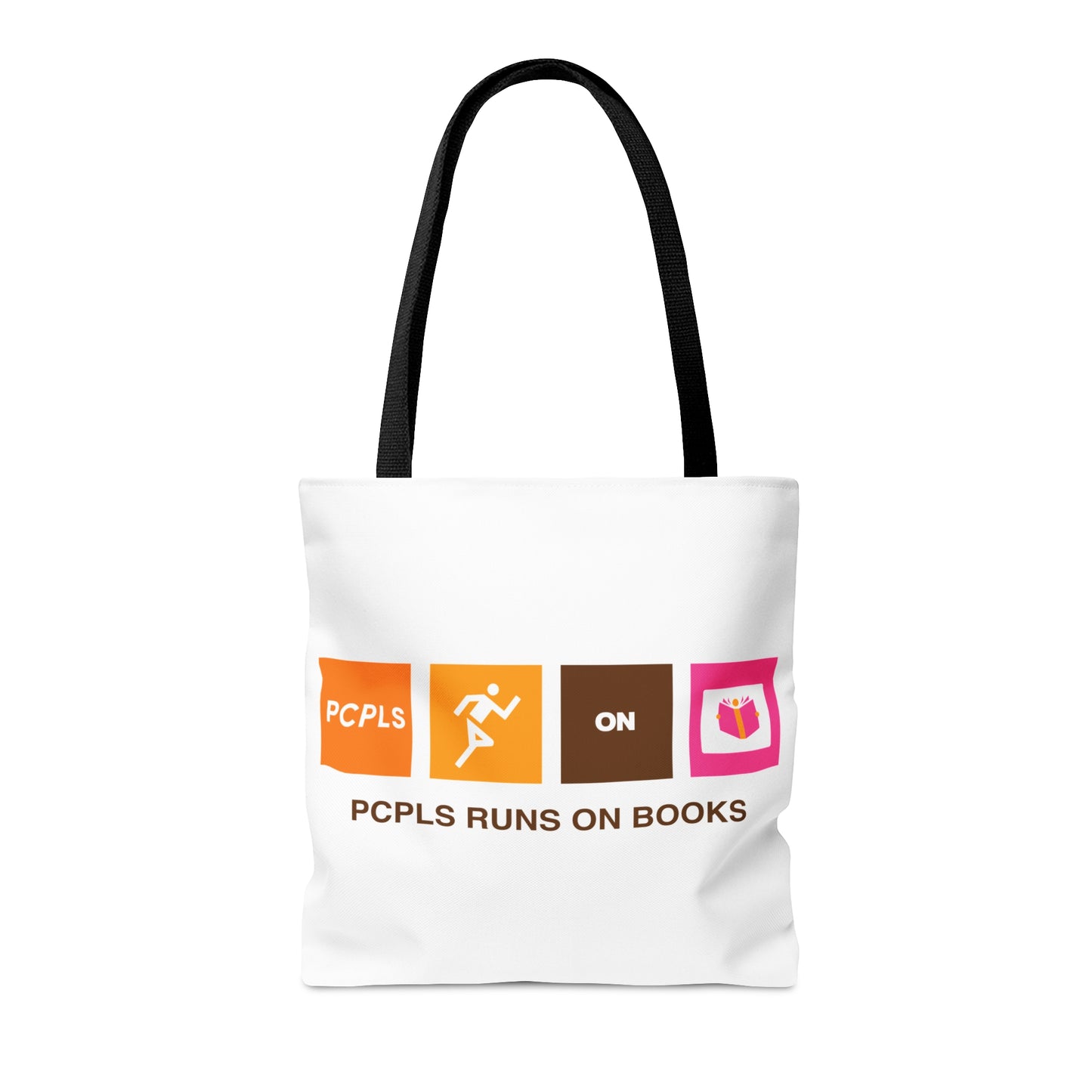 PCPLS Runs on Books Tote Bag
