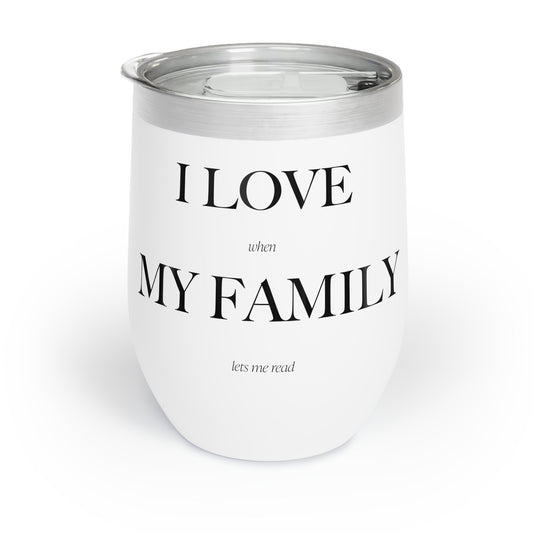 Stainless Steel I Love My Family Drink Tumbler