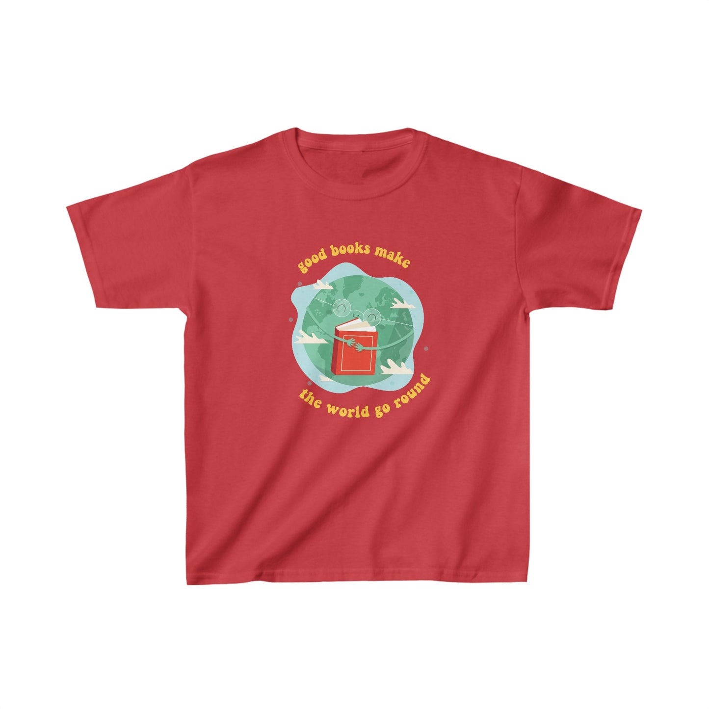 Books Make the World Go Round Kids Tee