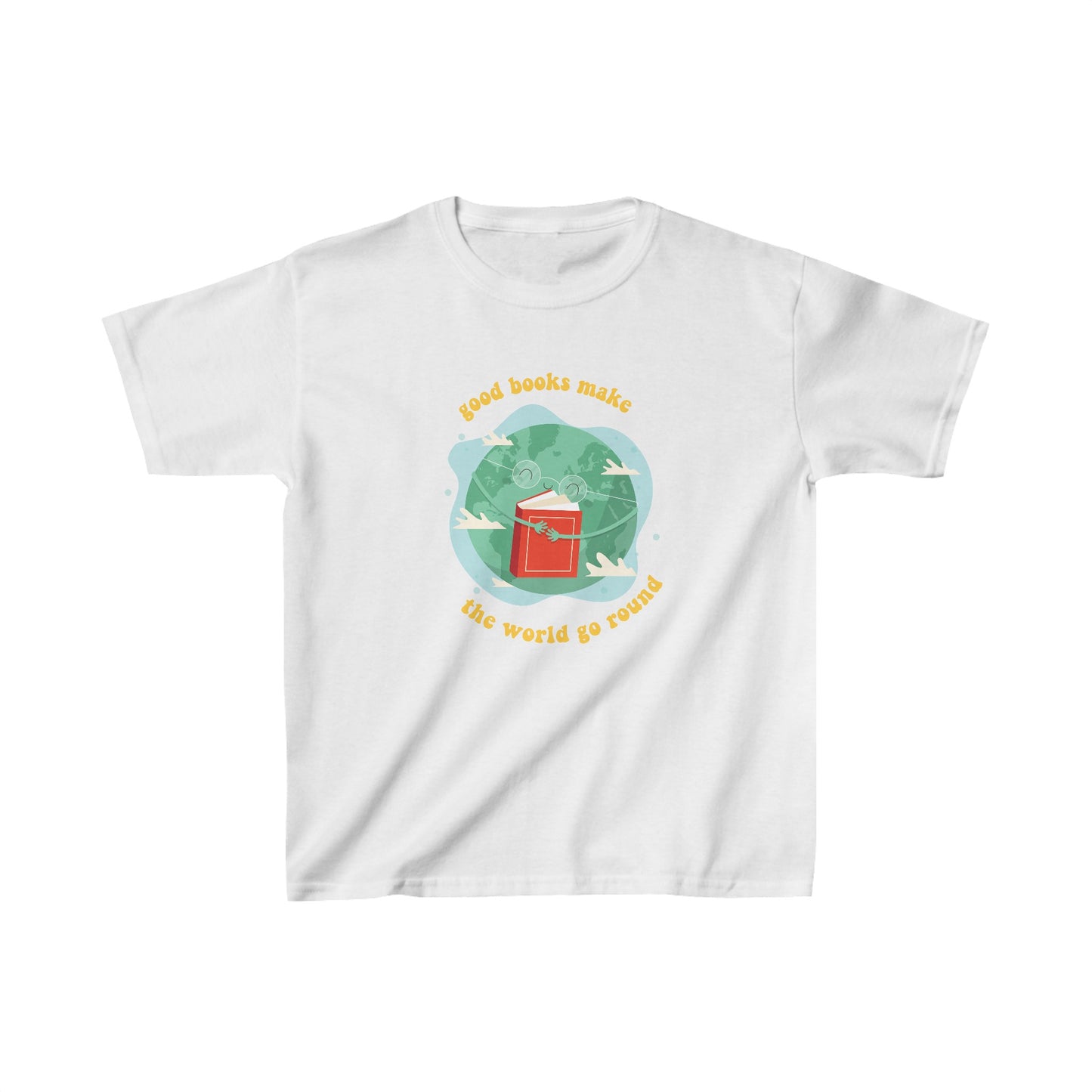 Books Make the World Go Round Kids Tee