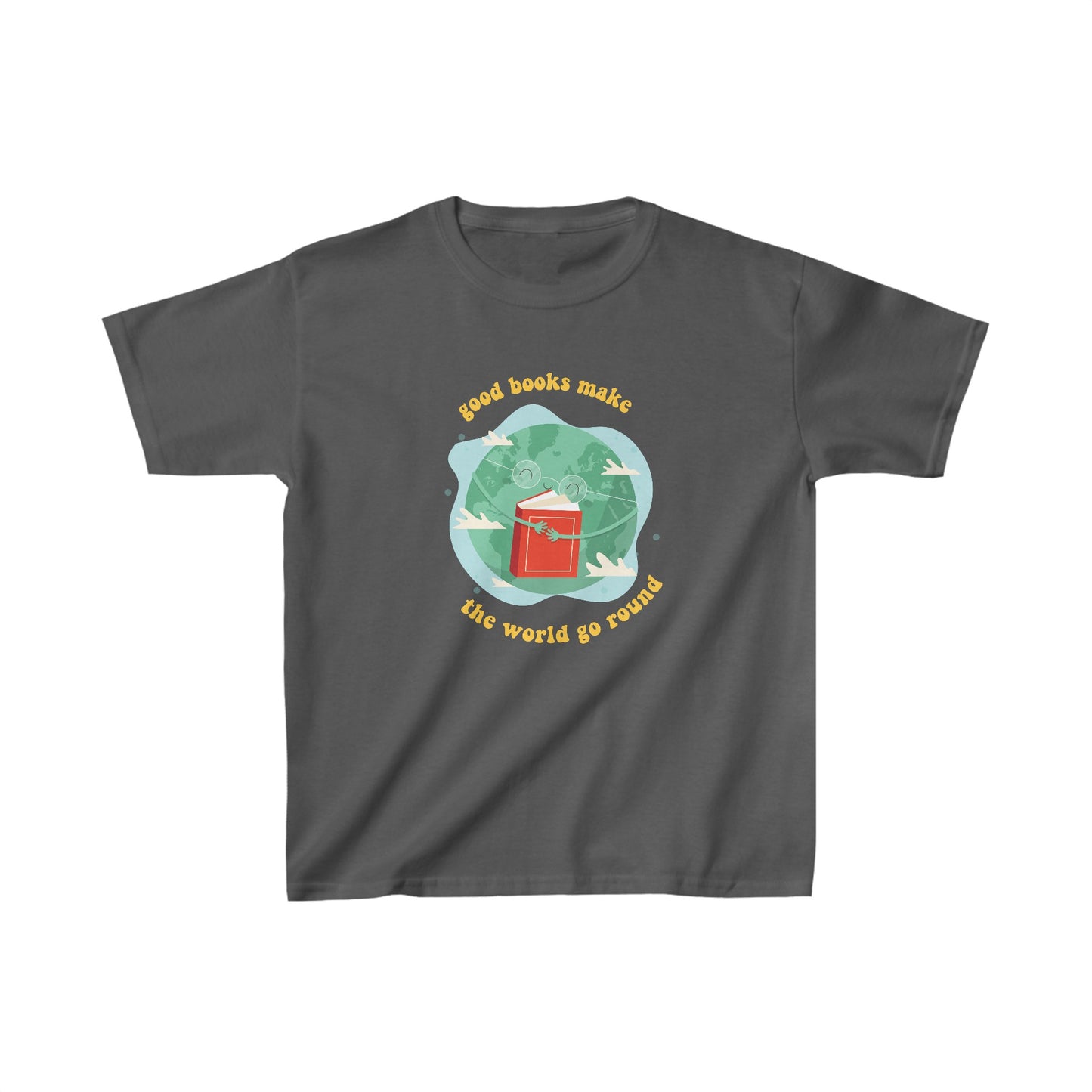 Books Make the World Go Round Kids Tee