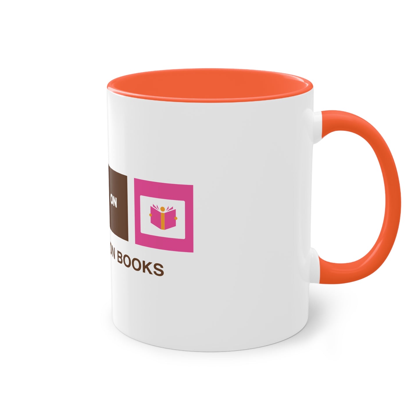 Runs on Books Mug, 11oz