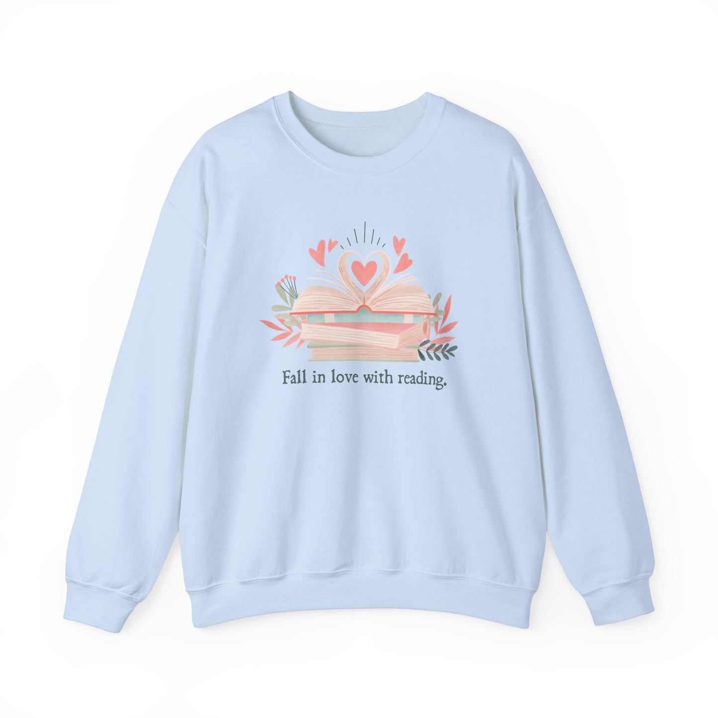 Fall in Love with Reading Unisex Crewneck