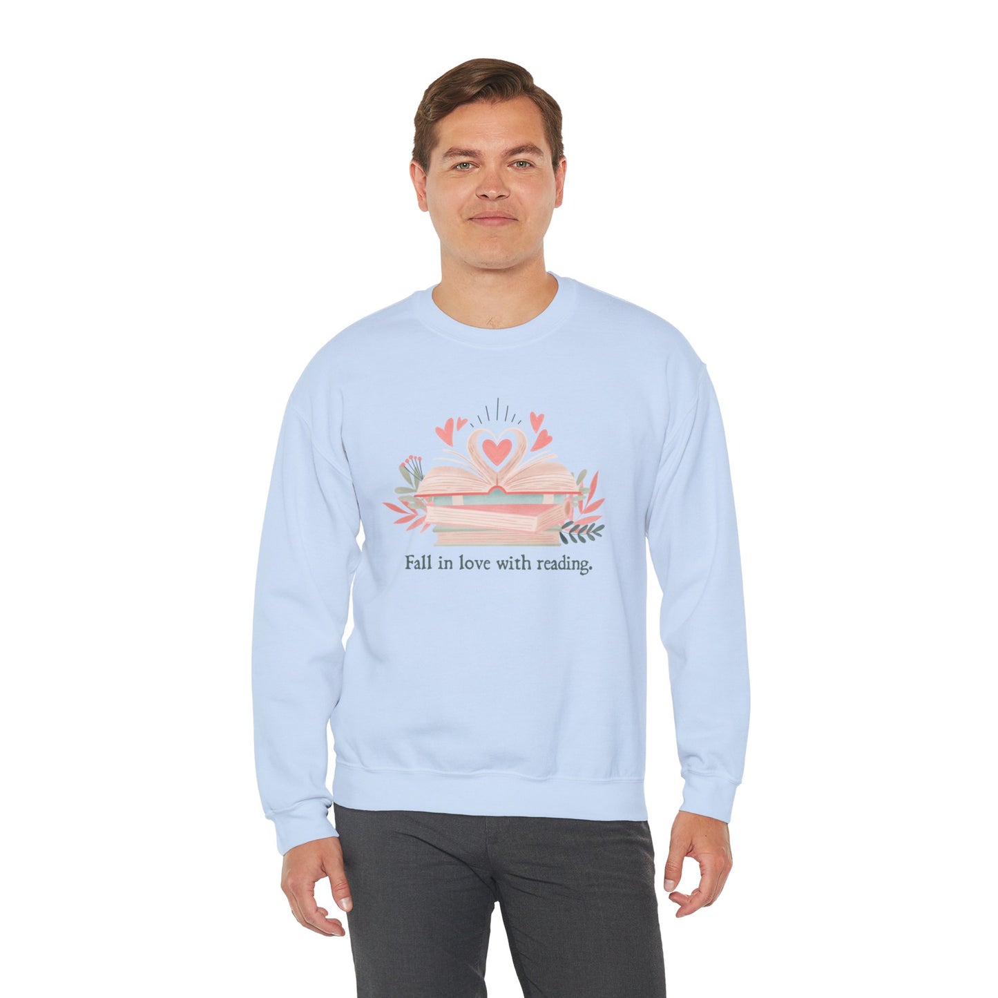 Fall in Love with Reading Unisex Crewneck